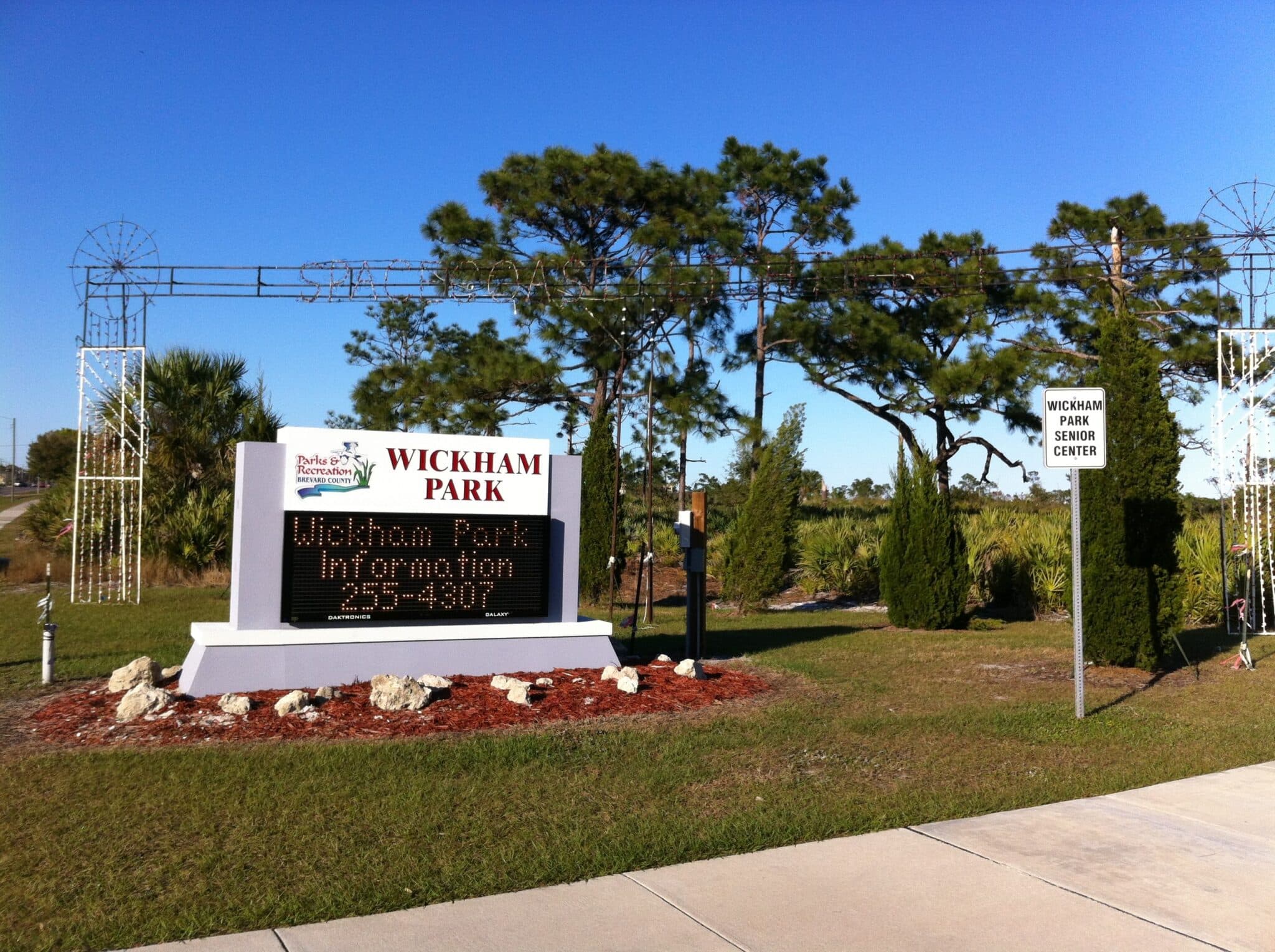 Wickham Park (Melbourne, Florida) sign 04 min