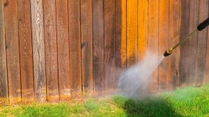 fence power washing